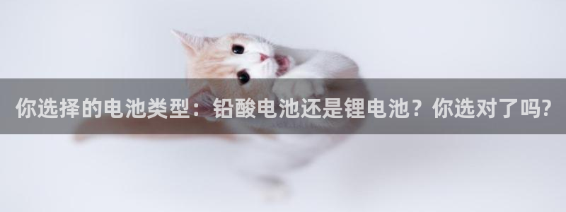 k豆钱包下载官网：你选择的电池类型：铅酸电池还是锂电池？你选对了吗?